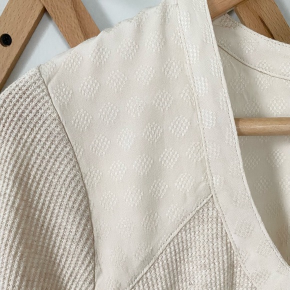 Anthropologie Waffle Knit Henley Dress by Saturday Sunday - Picture 5 of 5